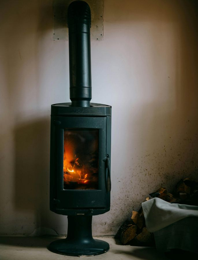 chimenea pared